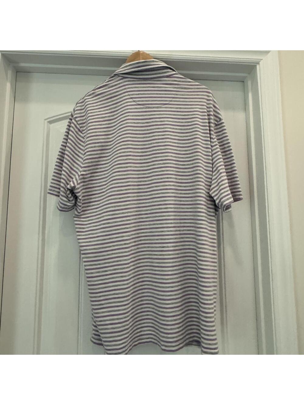 Johnnie-O Hangin' Out XL Striped Polo Shirt - Picture 4 of 4